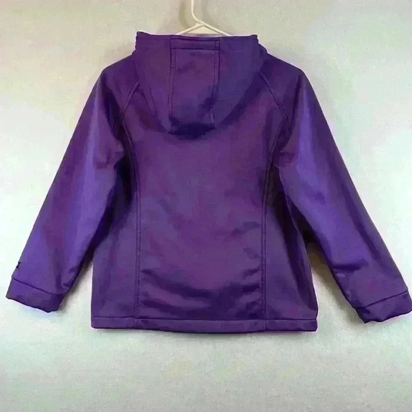 The Earth Gear Jacket Purple Girls Sz 10-12 Fleece Lined Full Zip - Picture 3 of 10